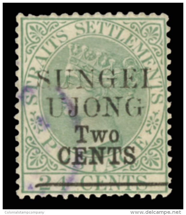 O        29 (47) 1891 2&cent; On 24&cent; Green Q Victoria^ Of Straits Settlements Overprinted And Surcharged SG... - Autres & Non Classés