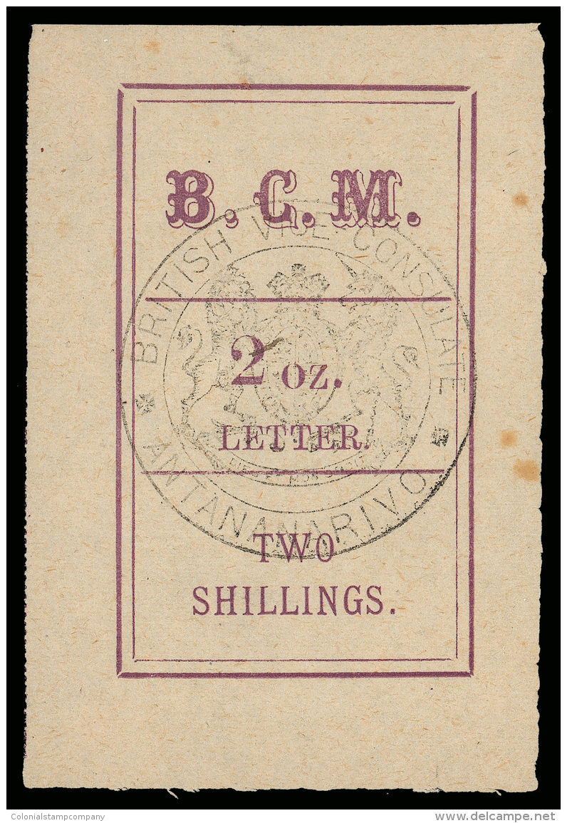*        8 (4) 1884 2' Magenta B.C.M.^, Black Handstamp, Pos 4 With Hollow Stop After "B", Sound, A Few Small Tone... - Other & Unclassified