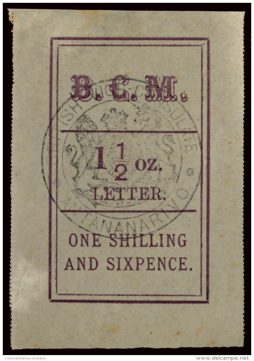 *        7 (3) 1884 1'6d Magenta B.C.M.^, Black Handstamp, Pos 2 Or 3, Hollow Stop After "M", Sound, F-VF... - Other & Unclassified