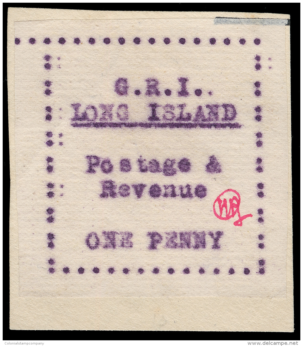 *//\     (12) 1916 1d Mauve, Typewritten^ On Thin Horiz Laid Paper, Initialed "HPG" (Civil Administrator) In Red,... - Autres & Non Classés