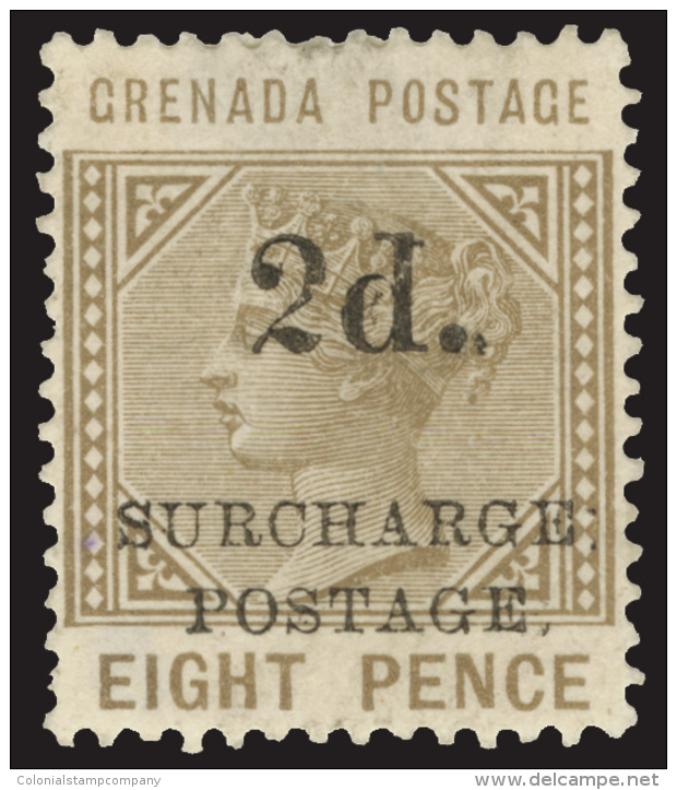 *        J4-7 (D4-7) 1892 1d On 6d-2d On 8d Q Victoria^ Postage Dues, Cplt (3), An Incredibly Rare Set, Nearly... - Grenade (...-1974)