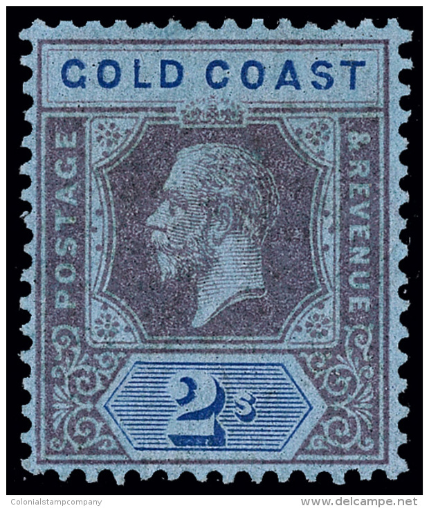 *        76a (80b) 1921 2' Purple And Blue On Blue K George V^ Die II, Wmkd MCA, A Scarce And Undervalued Stamp... - Côte D'Or (...-1957)