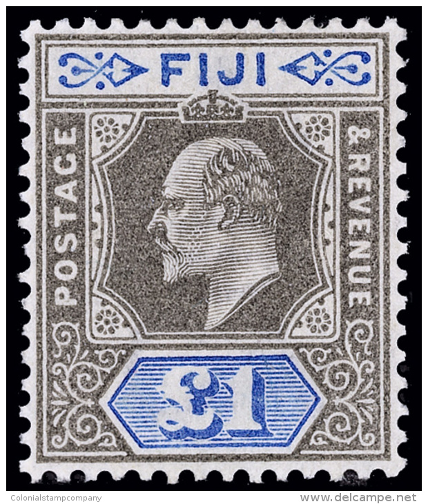 *        59-69 (104-14) 1903 &frac12;d-&pound;1 K Edward VII^, Wmkd CA, Cplt (11), OG,VLH, F-VF Scott Retail... - Fidji (...-1970)