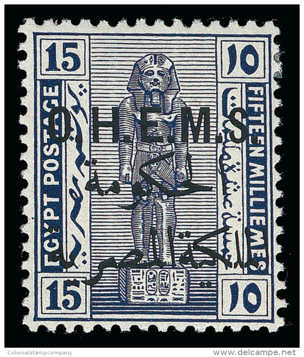 *        O21-30 (O111-20) 1922-23 1m-50m Pictorials With "O.H.E.M.S." Official^ Overprint SG Type 44, Wmkd Triple... - Dienstmarken
