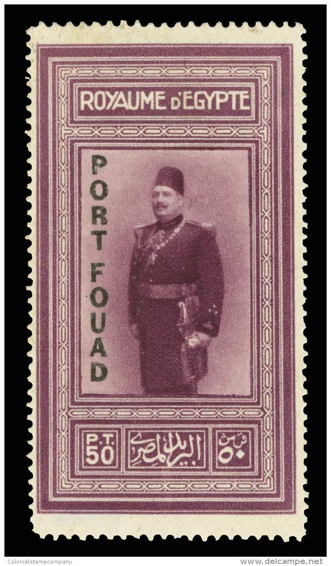 *        121-24 (141-44) 1926 5m-50pi  Inauguration Of Port Fouad Overprints^, Cplt (4), Key Set Of The Country, As... - Neufs
