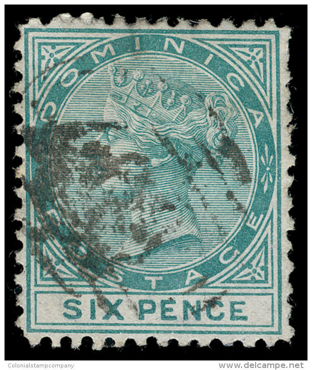 O        1-3 (1-3) 1874 1d-1' Q Victoria^, Wmkd CC, Perf 12&frac12;, Cplt (3), With "A 07" Numeral Cancels, F-VF... - Dominique (...-1978)