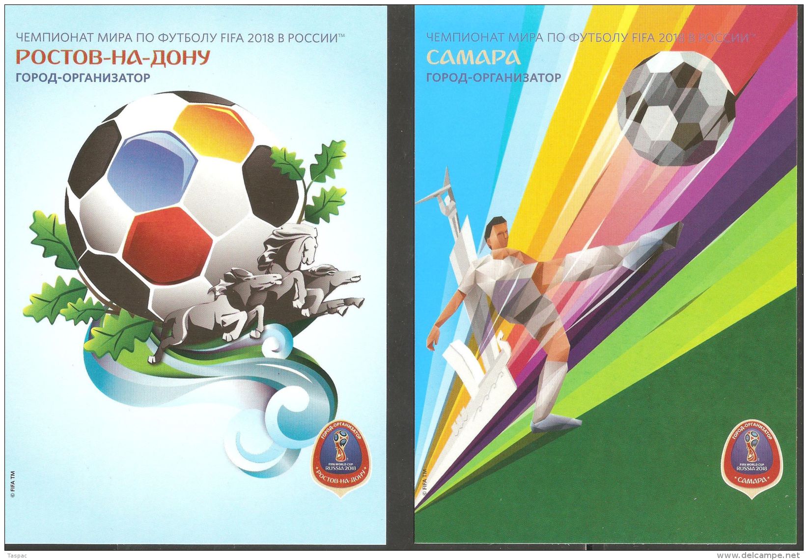 Russia 2015 # 332-342 Postal Stationery Postcards Unused - Set Of 11 - World Cup Soccer Championship 2018 / Host Cities - 2018 – Russie