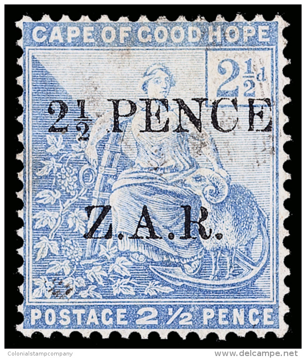 O        N4 (4) 1899 2&frac12;d On 2&frac12;d Blue Hope Overprinted "Z.A.R."^ (10mm High), Rare, Only 480 Printed,... - Cap De Bonne Espérance (1853-1904)