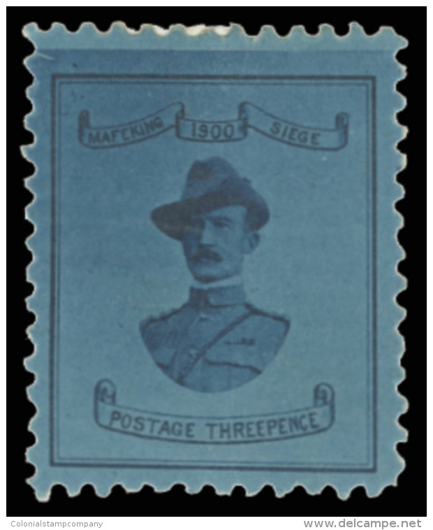 *        179 (19) 1900 3d Pale Blue On Blue Gen. Baden-Powell^ On Horizontally Laid Paper, Narrow (18&frac12;mm)... - Cap De Bonne Espérance (1853-1904)