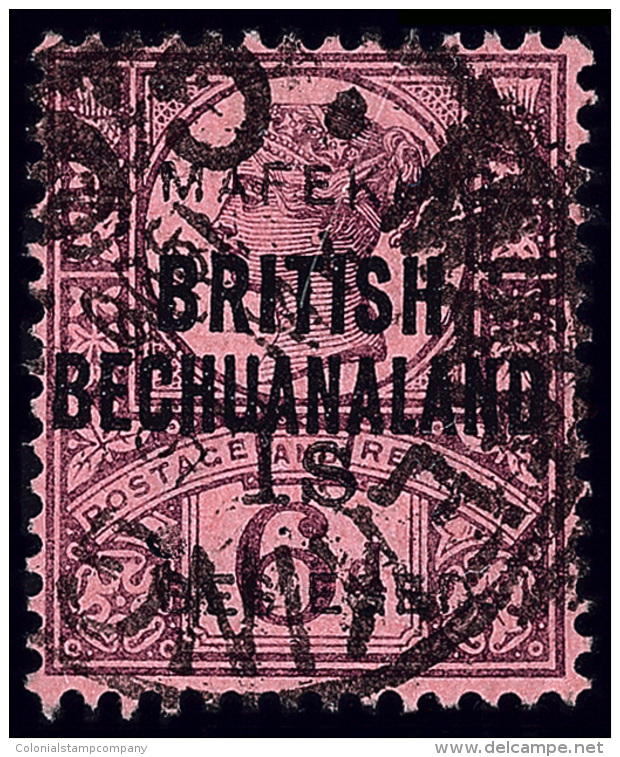 O        176 (15) 1900 1' On 6d Purple On Rose-red Q Victoria^ Of British Bechuanaland Surcharged And Overprinted... - Cabo De Buena Esperanza (1853-1904)