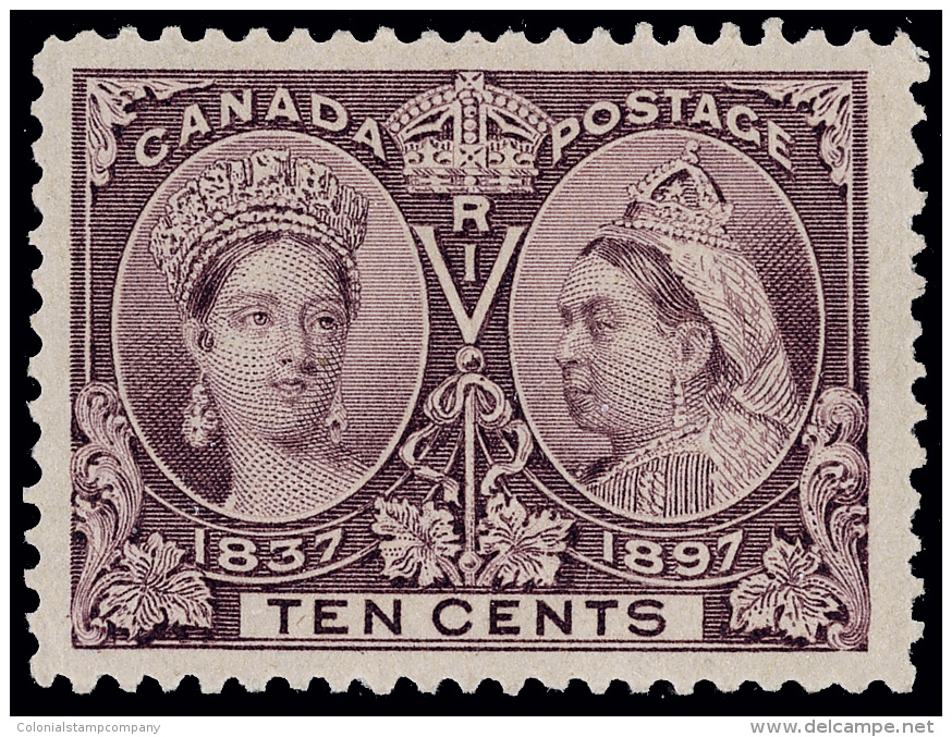 *        57 (131) 1897 10&cent; Purple Q Victoria Jubilee^, Jumbo Margins, Perfect Centering, An Impressive... - Nuevos