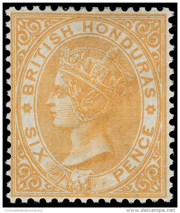 *        13-17, 14b (17-22) 1882-87 1d-1'  Q Victoria^, Wmkd CA, Perf 14, Cplt (6) With All Listed Shades, Only... - Honduras