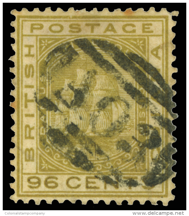 O        72-80 (126-34) 1876-79 1&cent;-96&cent; Seal Of The Colony^, Wmkd CC, Perf 14, Cplt (9), Used, F-VF Scott... - Guyane Britannique (...-1966)