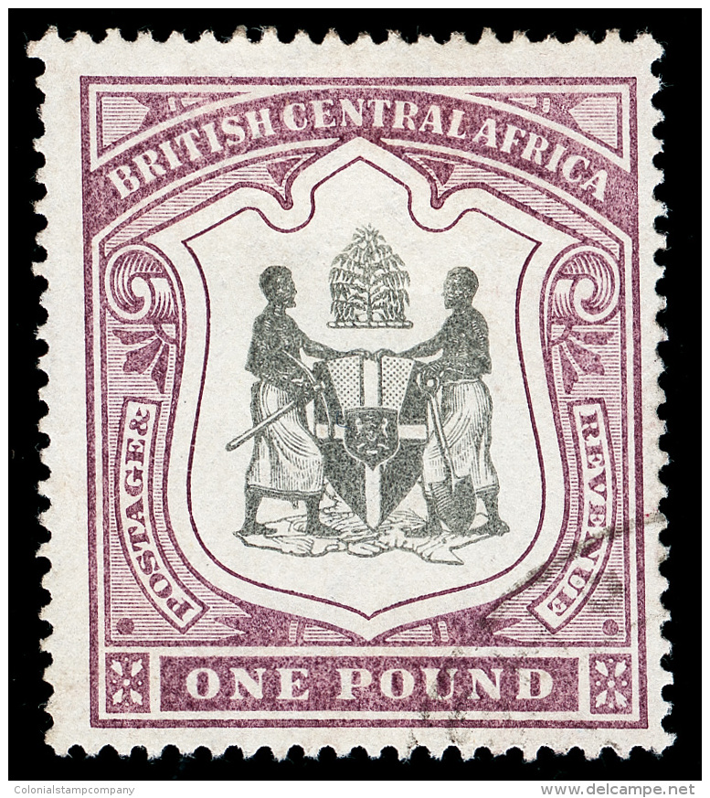 O        43-55 (43-51, 57d, 57e, 58) 1897-1901 1d-&pound;1 Arms Of The Protectorate^, Wmkd CA Or CC, Cplt (13)... - Autres & Non Classés