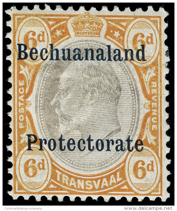 *        AR1 (F1) 1910 6d Black And Brown-orange K Edward VII Of Transvaal^ Postal Fiscal Overprinted, Only 1500... - Autres & Non Classés