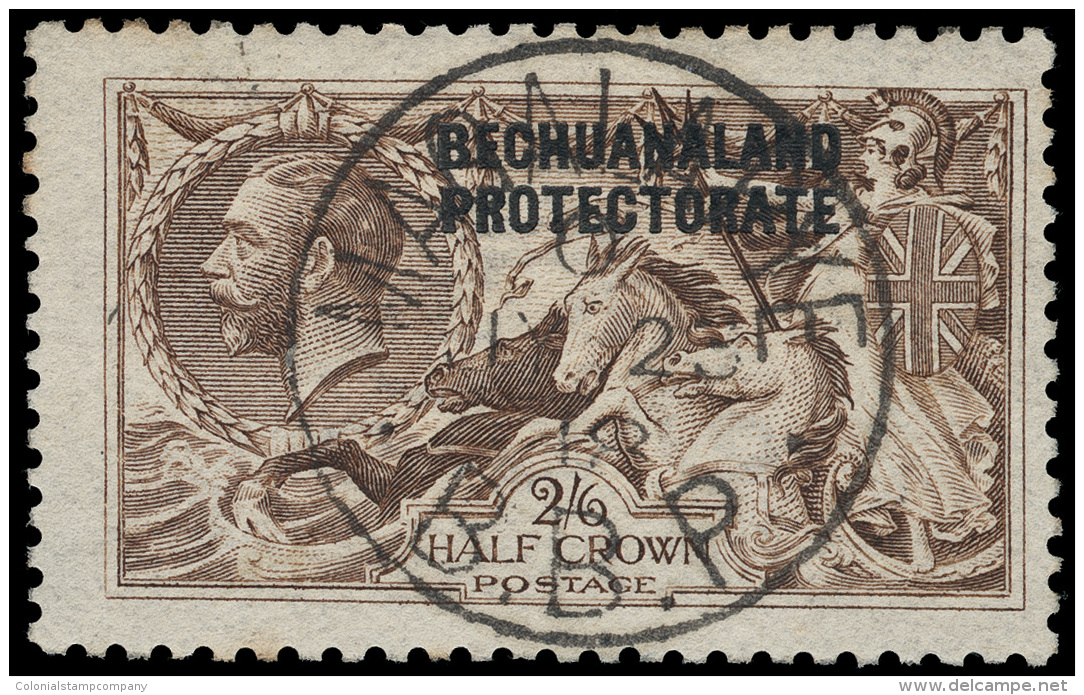 O        92 (83) 1915 2'6d Deep Sepia-brown K George V Sea Horses^ Of Great Britain Overprinted "BECHUANALAND... - Autres & Non Classés