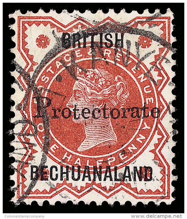O        52 (40) 1890 &frac12;d Vermilion Q Victoria^ Of Great Britain, Overprinted "Protectorate" Sc Type B (SG... - Sonstige & Ohne Zuordnung