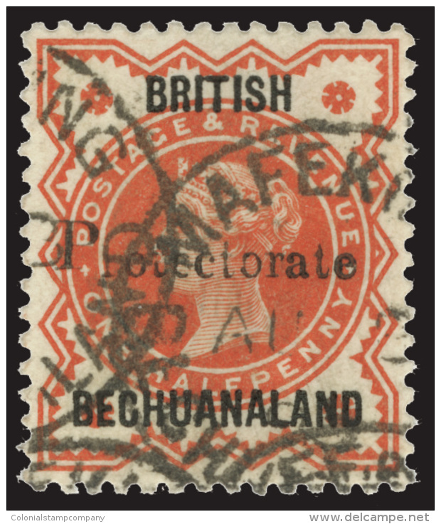 O        51 (55) 1890 &frac12;d Vermilion Q Victoria^ Of Great Britain, Overprinted "Protectorate" (SG Type 17)... - Autres & Non Classés