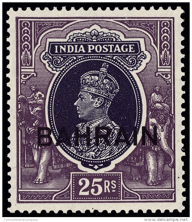 *        20-37 (20-37) 1938-41 3p-25R K George VI Stamps Of India Overprinted "BAHRAIN"^, Cplt (16), OG,LH, F-VF... - Bahreïn (...-1965)