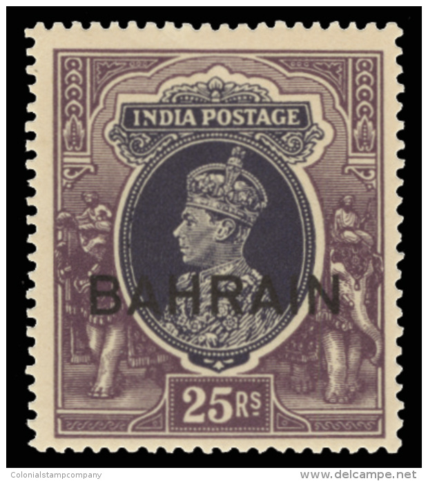 **       20-37 (20-37) 1938-41 3p-25R K George VI Stamps Of India Overprinted "BAHRAIN"^, Wmkd Multiple Star, Perf... - Bahreïn (...-1965)