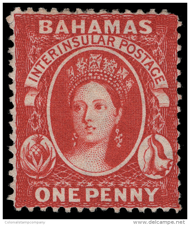 *        17 (34) 1863-77 1d Scarlet (aniline) Q Victoria^, Wmkd CC, Perf 14, Scarce, OG, LH, VF, With RPSL... - Autres & Non Classés