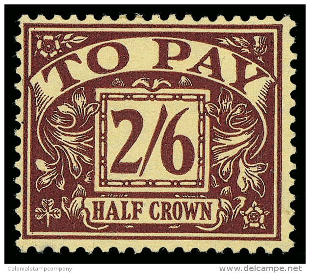*        J18-25 (D19-26) 1936-37 &frac12;d-2'6d Postage Dues^, Wmkd Crown E8R Multiple (sideways) Scott Type 250... - Taxe