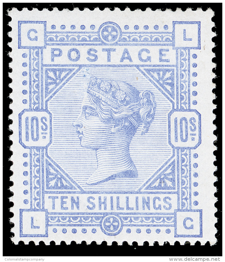 **       109 Var (183a) 1884 10' Pale Ultramarine Q Victoria^ On White Paper, Wmkd Large Anchor, Perf 14, Rich... - Ungebraucht