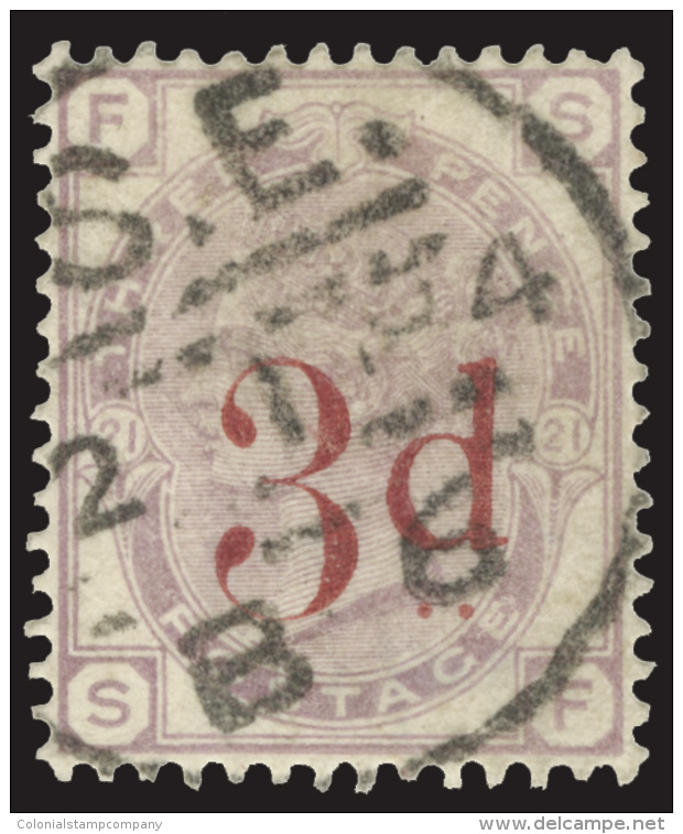 O        94-95 (159, 162) 1883 3d On 3d-6d On 6d Lilac Q Victoria^, Wmkd Imperial Crown, Perf 14, Very Well... - Oblitérés