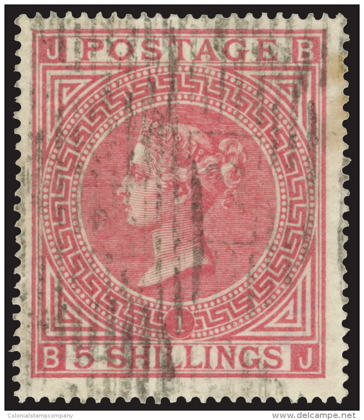 O        57 (126) 1867 5' Rose Q Victoria^, Wmkd Maltese Cross, Perf 15&frac12;x15, Scarce Used, Rich Color, F-VF... - Used Stamps