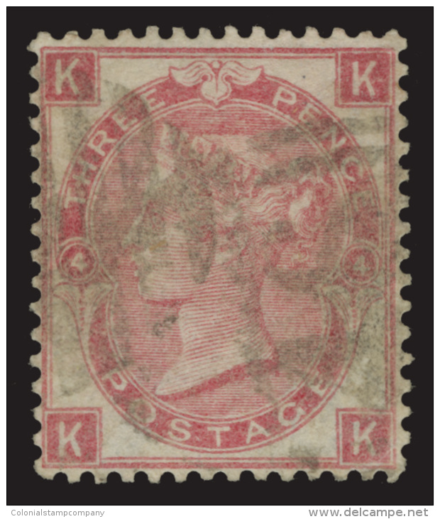O        44 (92) 1865 3d Rose Q Victoria^, Plate 4, Wmkd Emblems, Very Well Centered, Used, XF Scott Retail... - Usados