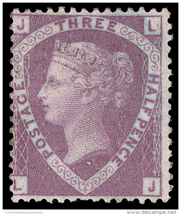 *        31 (53a) 1860 1&frac12;d Rosy Mauve Q Victoria On Blued Paper^, Wmkd Large Crown, Perf 14, The Rare... - Ongebruikt