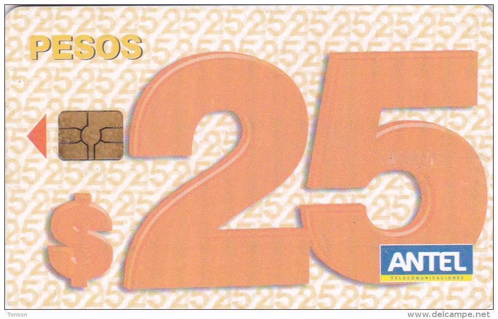 Uruguay TC 382a, 25 Pesos, 2 Scans. - Uruguay