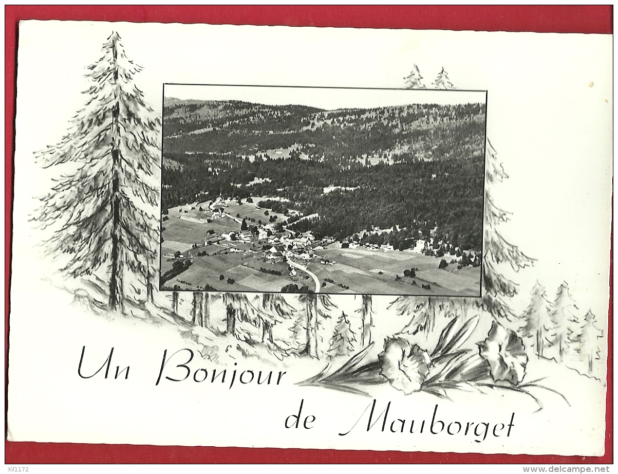 HBH-10  Un Bonjour De Mauborget. Circulé En 1961, Timbre Manque. - Mauborget