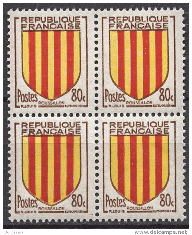 FRANCE 1955 - BLOC DE 4 Y.T. N° 1046 - NEUFS** FF860 - Neufs