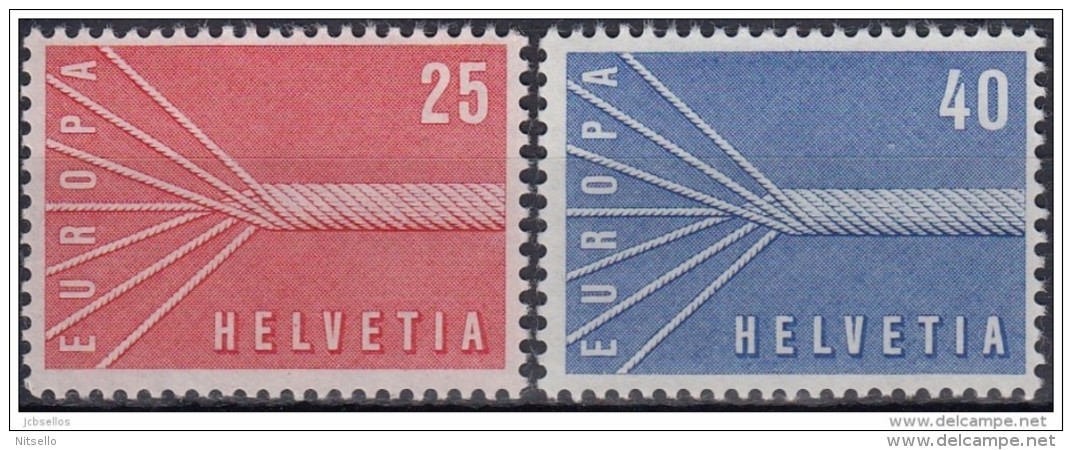 LOTE 1375   ///  (C030) SUIZA    YVERT Nº: 595/96**MNH - Ongebruikt