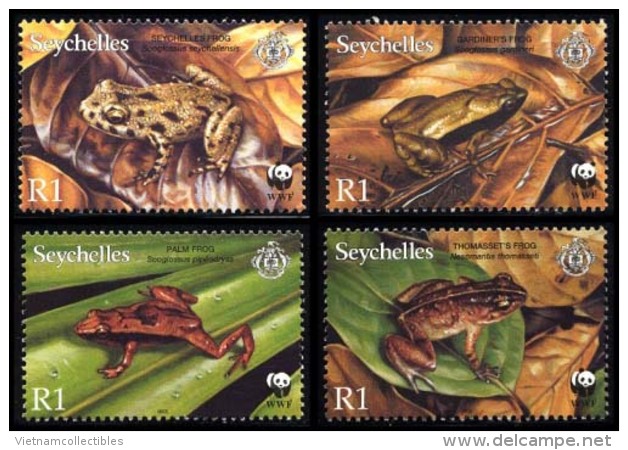 (WWF-321) W.W.F Seychelles Frogs MNH Stamps 2003 - Unused Stamps