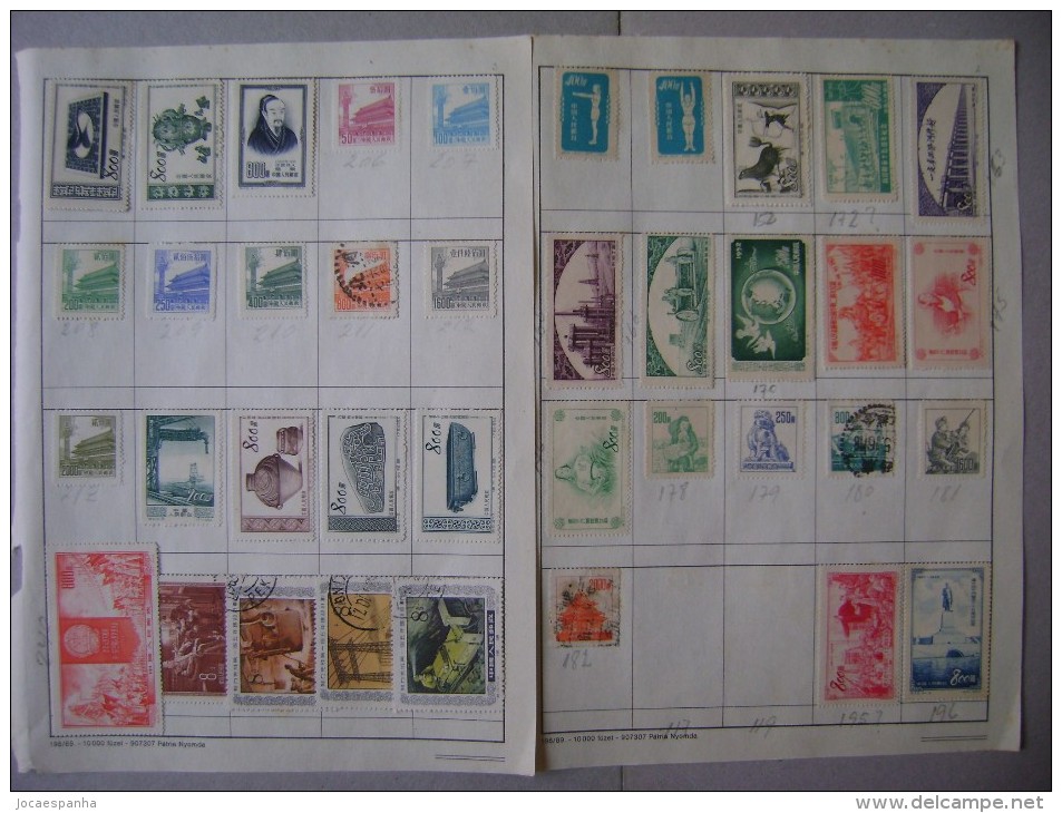 CHINA (CHINE) - 12 SEALS SHEETS NEW AND USED, ALL WITH HINGE, AS - Altri & Non Classificati