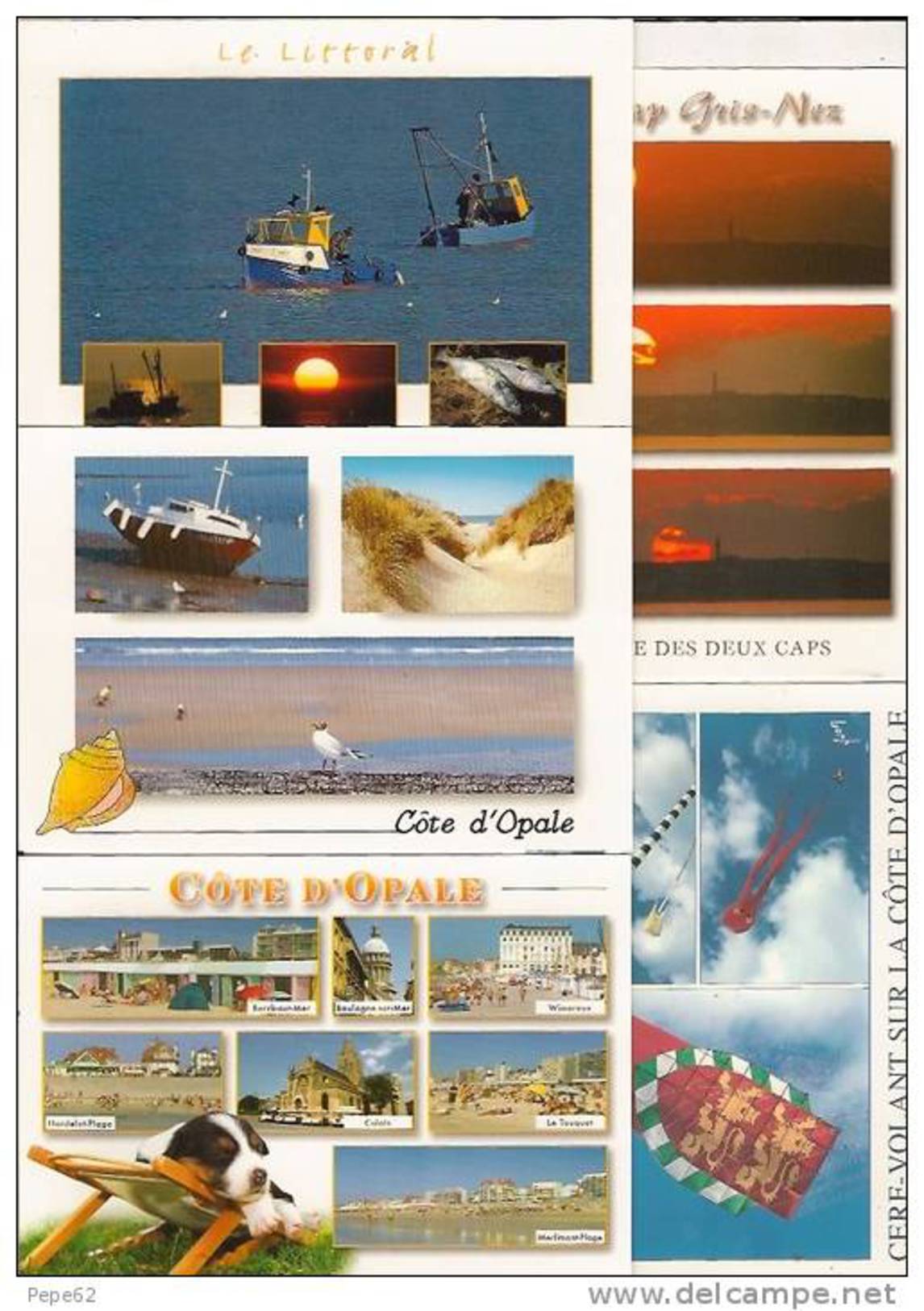 Cote D´opale-lot De 10 Cpm-wimereux-boulogne Sur Mer-calais-wissant- - 5 - 99 Cartes