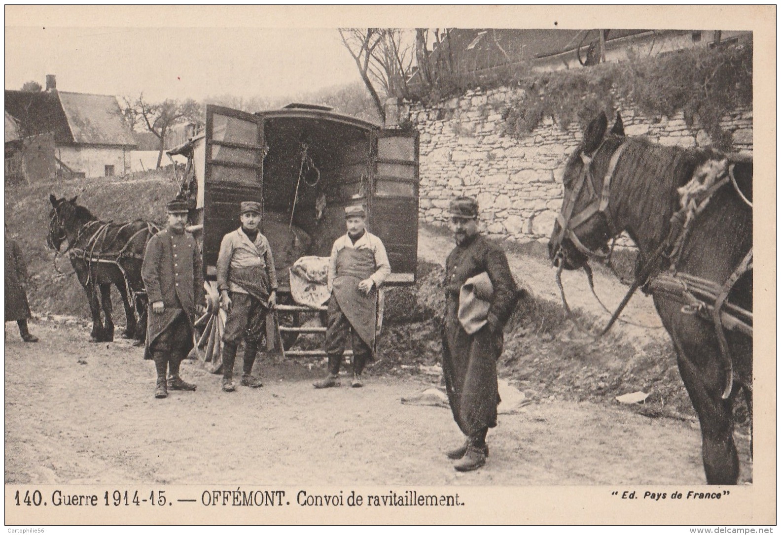 90 - OFFEMONT - 140. Guerre 1914-15 - Convoi De Ravitaillement. - Offemont