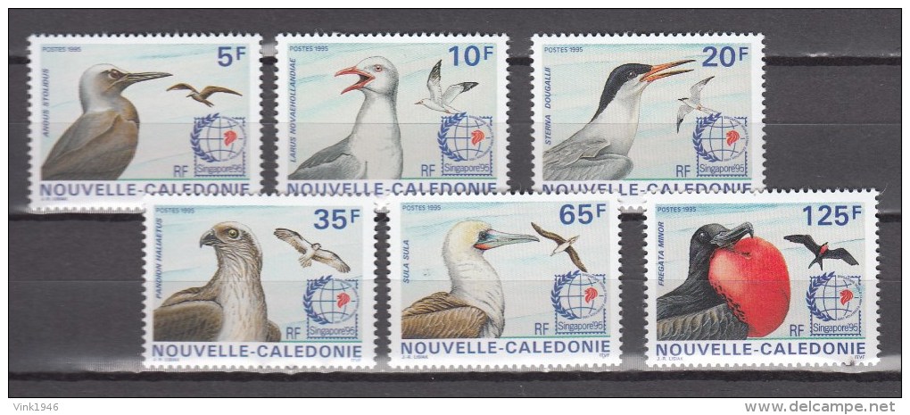 New Caledonia 1995,6V,set,birds,vogels,vögel,oiseaux,pajaros,uccelli,aves,MNH/Postfris(A2793) - Autres & Non Classés