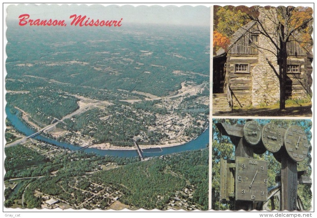 Branson, Missouri, Aerial View, 1988 Used Postcard [18953] - Branson