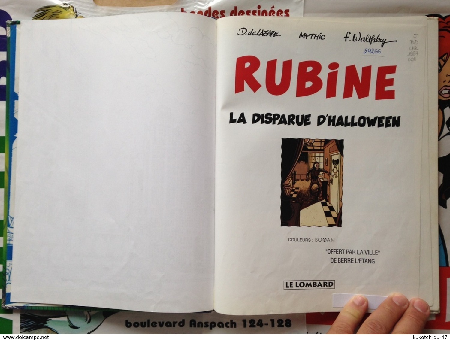 BD Rubine - La Disparue D'halloween - Walthéry - Rubine