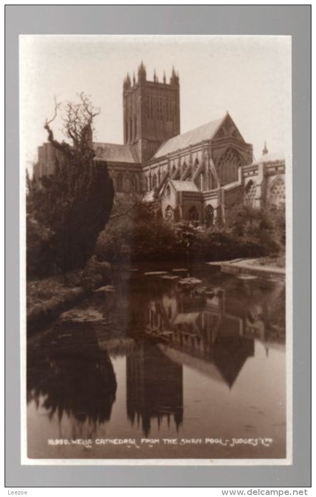 Wells, WELLS CATHEDRAL  FROM THE SWAN - Wells