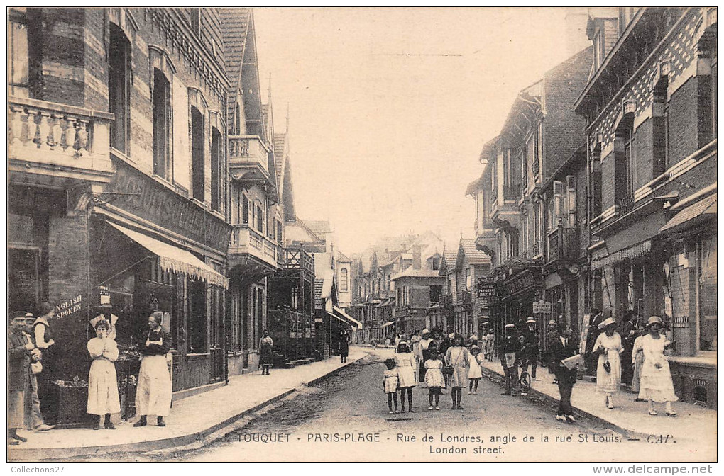 62-LE TOUQUET- PARIS PLAGE- RUE DE LONDRE, ANGLE DE LA RUE ST LOUIS - Le Touquet