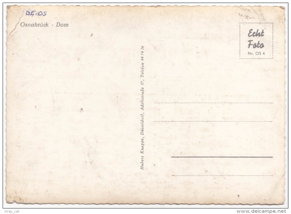 Germany, Osnabruck, Dom, Unused RP Postcard [18980] - Osnabrück