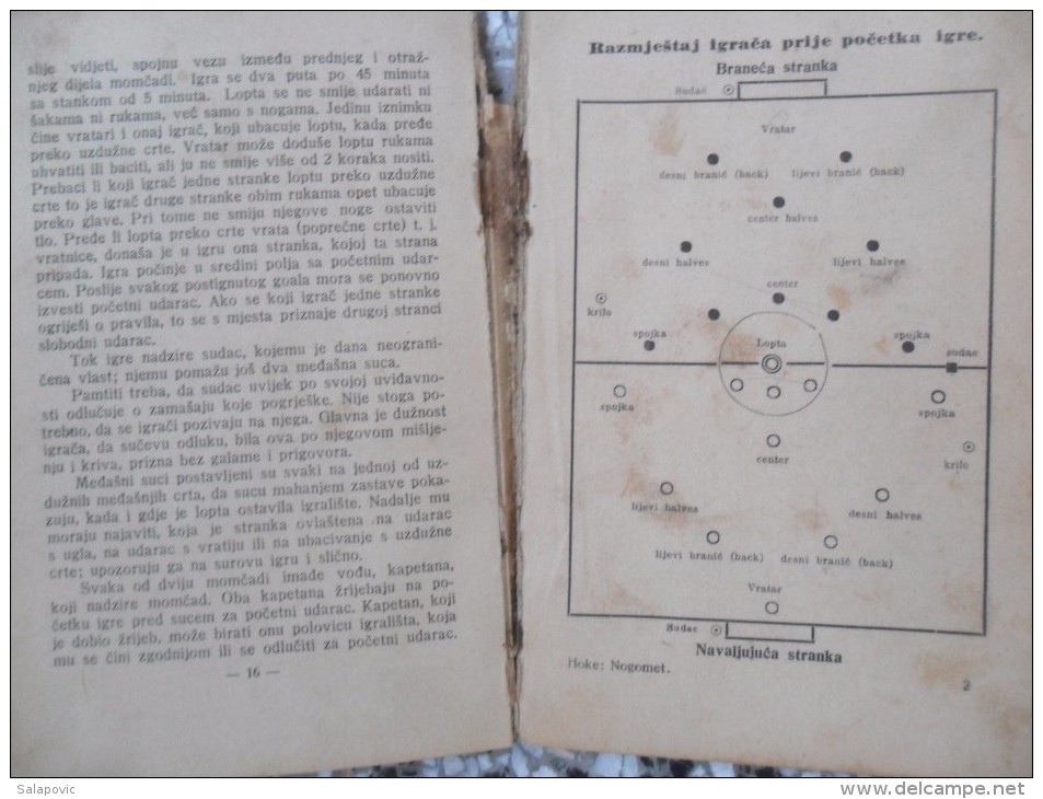 NOGOMET TRENIRANJE TEHNIKA I TAKTIKA, RALF HOKE 1923,  MALA SPORTSKA BIBLIOTEKA 3 - Livres