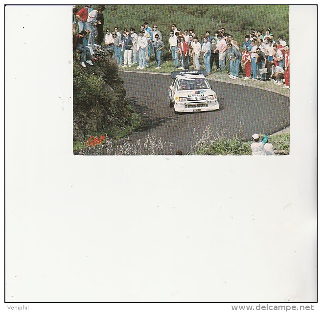 CARTE POSTALE -TOUR DE CORSE -TURBO B.SABY / J.F. FAUCHILLE - - Rally Racing