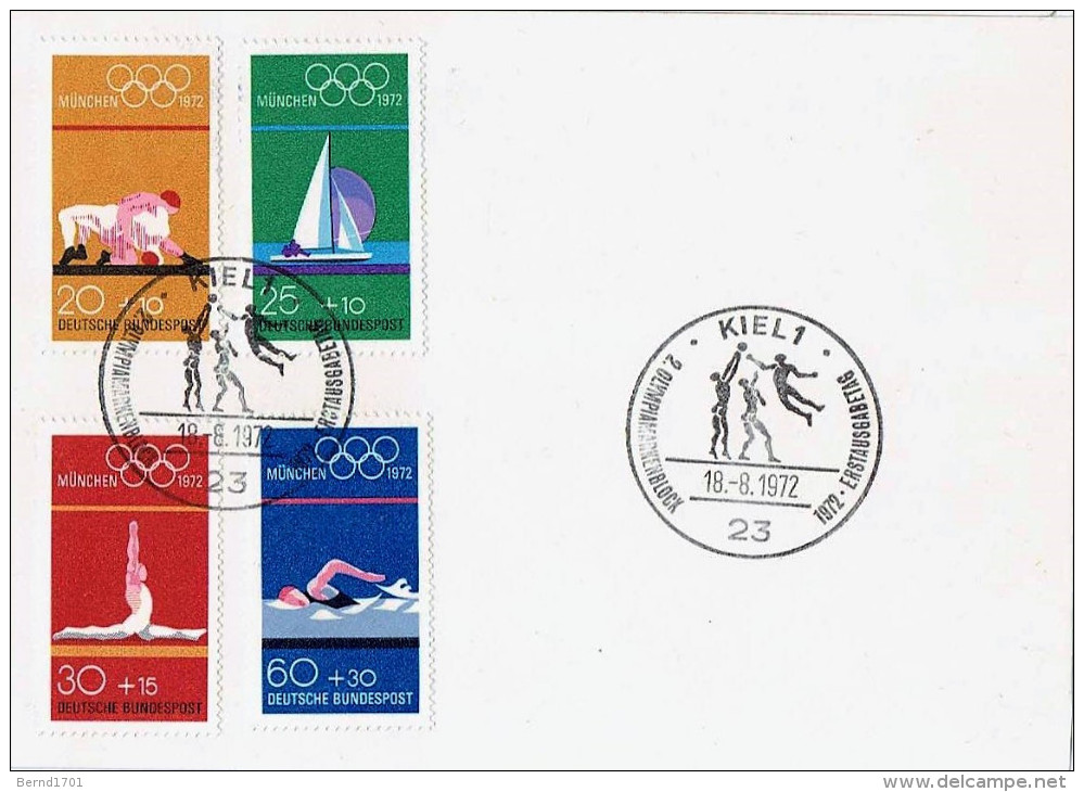 Germany - Mi-Nr 719/722 FDC (N751)- - 1971-1980