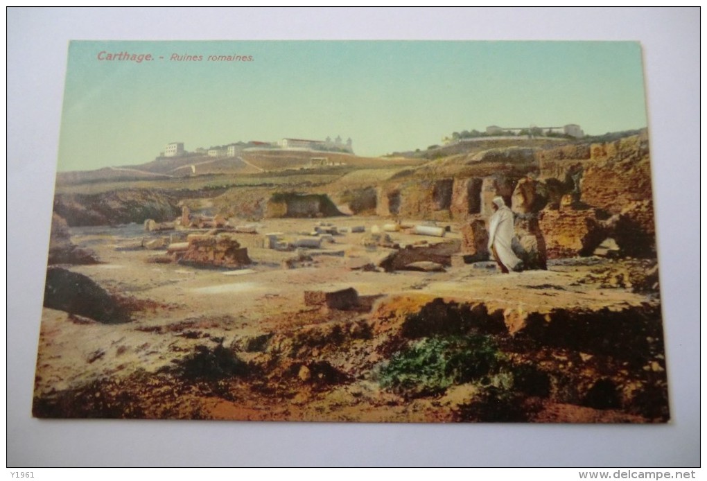 CPA TUNISIE TUNIS LEHNERT ET LANDROCK. Carthage Ruines Romaines. - Tunisie