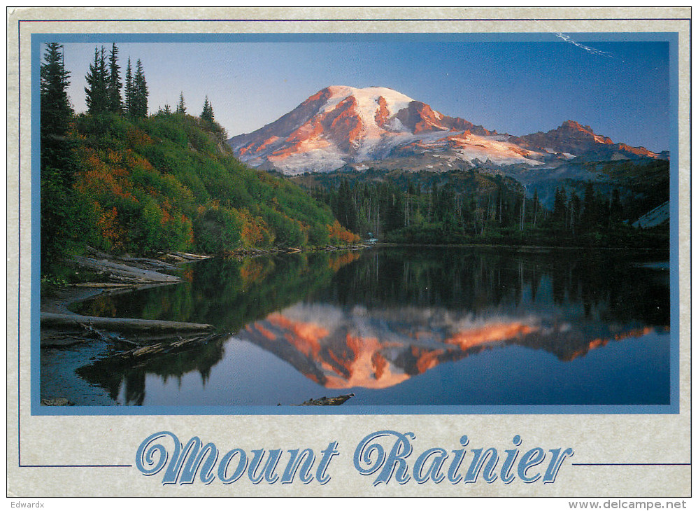 Mount Rainier NP, Washington, United States US Postcard Posted 1995 Stamp - Autres & Non Classés